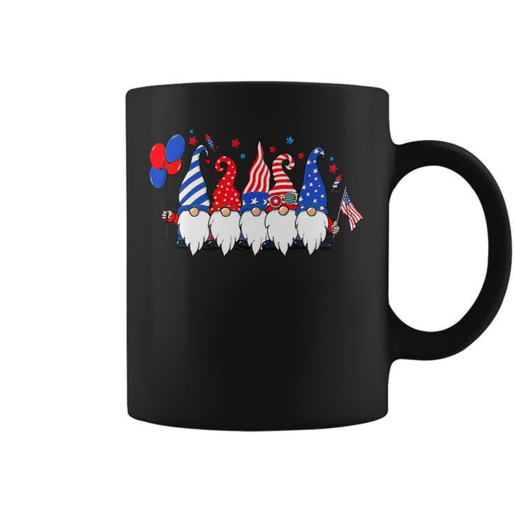 Cute Gnomes American Usa Flag Patriotic Happy 4Th Of July 1 Coffee Mug