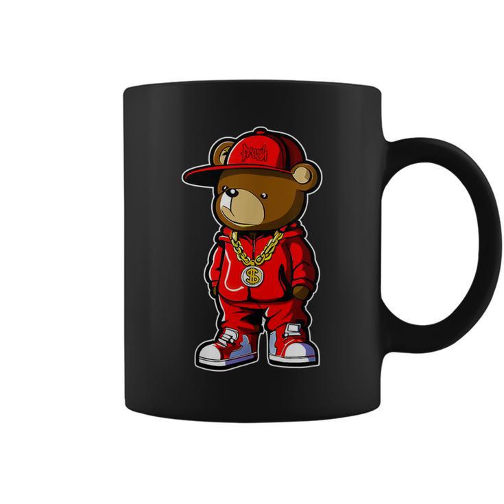 Cute Hip Hop Teddy Bear 90 Hip Hop Clothing Graffiti Coffee Mug