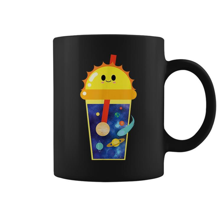 Cute Kawaii Bubble Milk Tea Boba Solar System Science Gift  Coffee Mug
