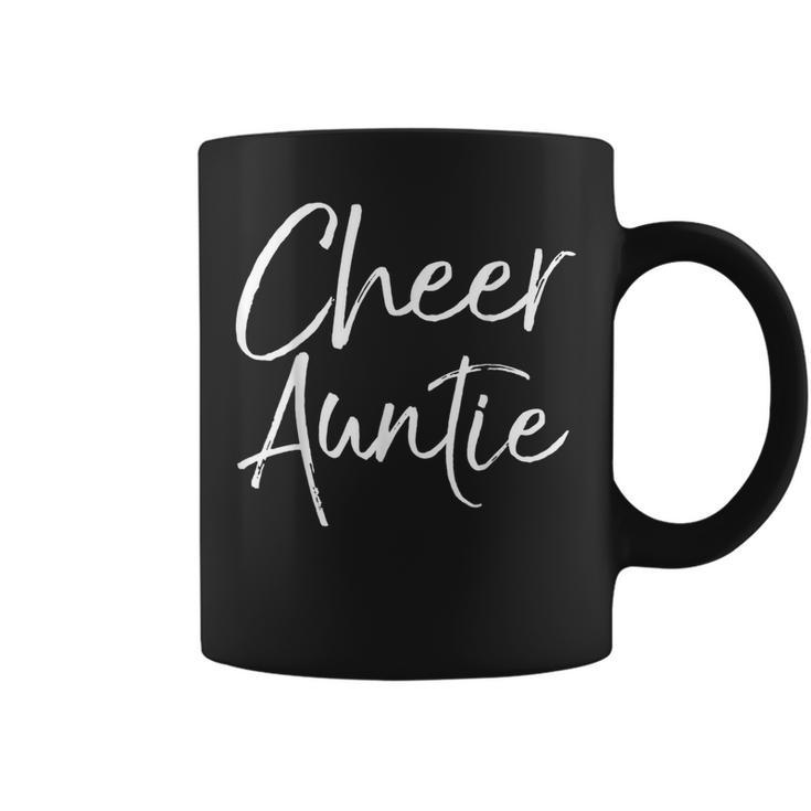 Cute Matching Family Cheerleader Aunt Cheer Auntie Coffee Mug