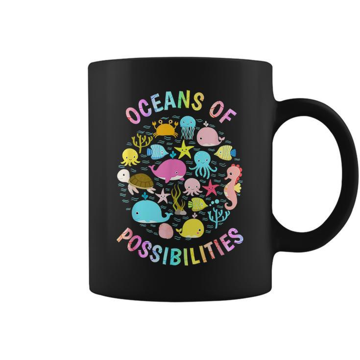 Cute Oceans Of Possibilities Summer Reading Sea Creatures  Coffee Mug