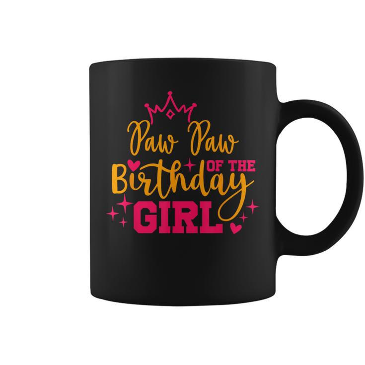 Cute Personalized Paw Paw Of The Birthday Girl Matching Coffee Mug