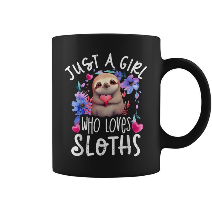 Cute Sloth Sloth Lover Girls Sloth Funny Sloth Sloth  Coffee Mug