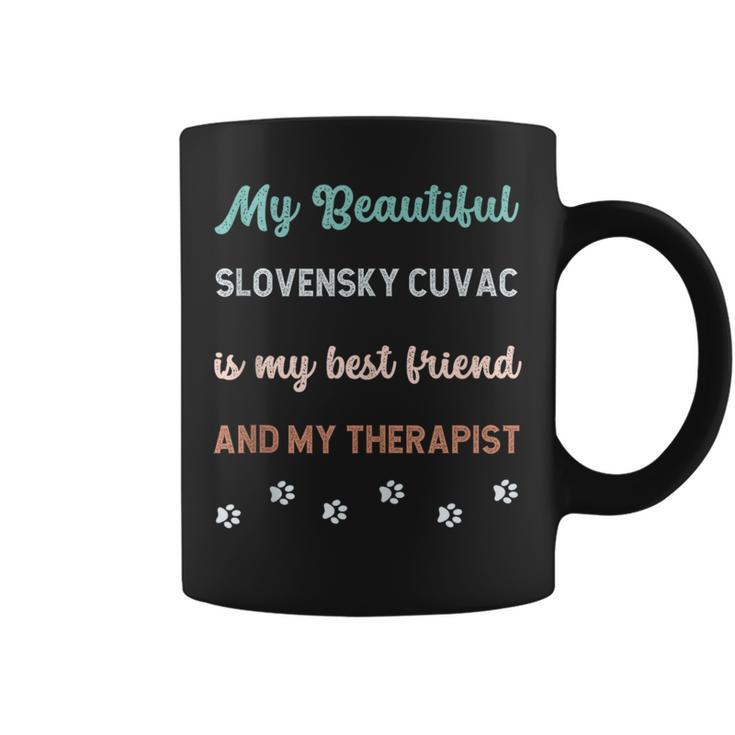 Cute Slovensky Cuvac Dog Dad Mum Friend And Therapist Coffee Mug