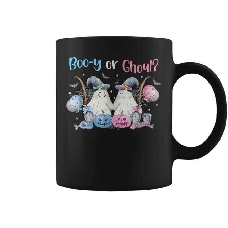 Cute Spooky Witch Ghost Boo-Y Or Ghoul Gender Reveal Coffee Mug