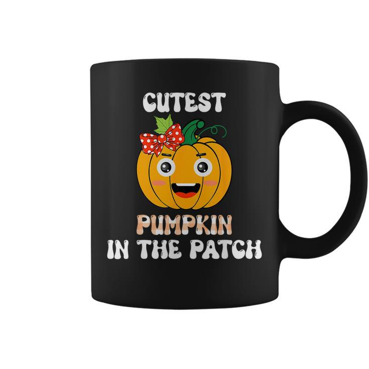 Cutest Pumpkin In The Patch Baby Girl Halloween Fall Coffee Mug