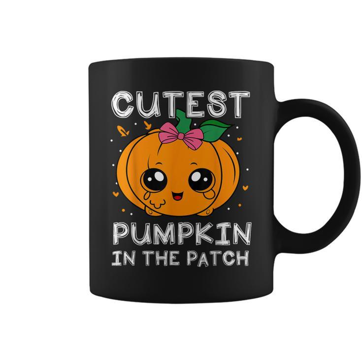 Cutest Pumpkin In The Patch Halloween Costume Toddlers Girls Coffee Mug
