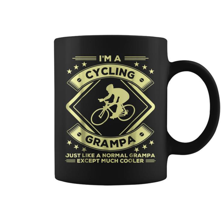 Cycling Grampa  Funny Cycler Gifts Grandpa  Coffee Mug