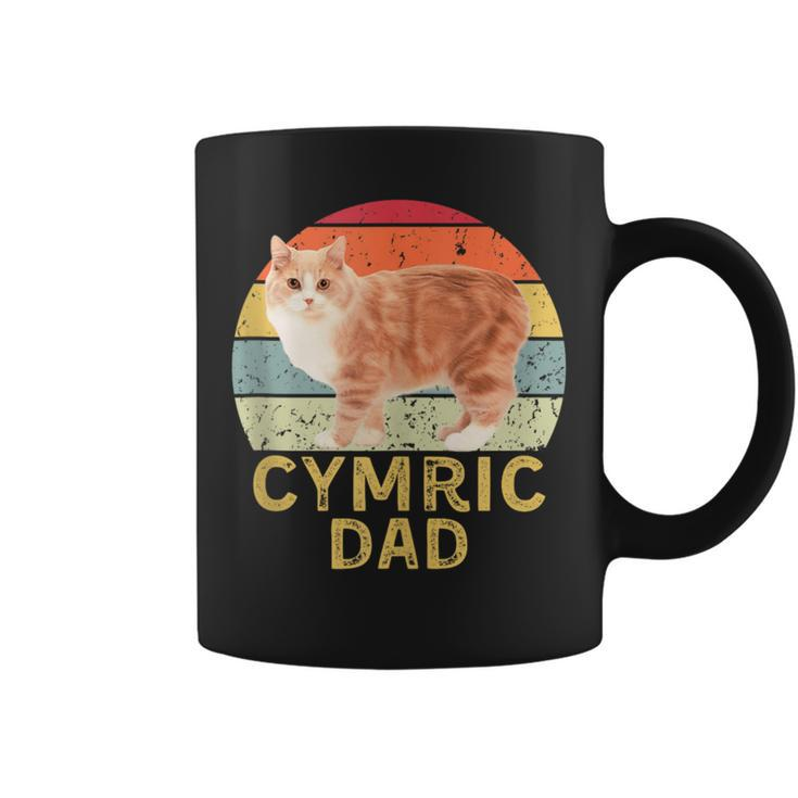Cymric Cat Dad Retro Vintage Cats Lovers & Owners Coffee Mug