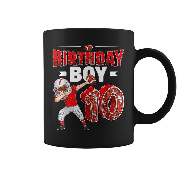 Dabbing Boy 10 Year Old American Football 10Th Birthday  Coffee Mug
