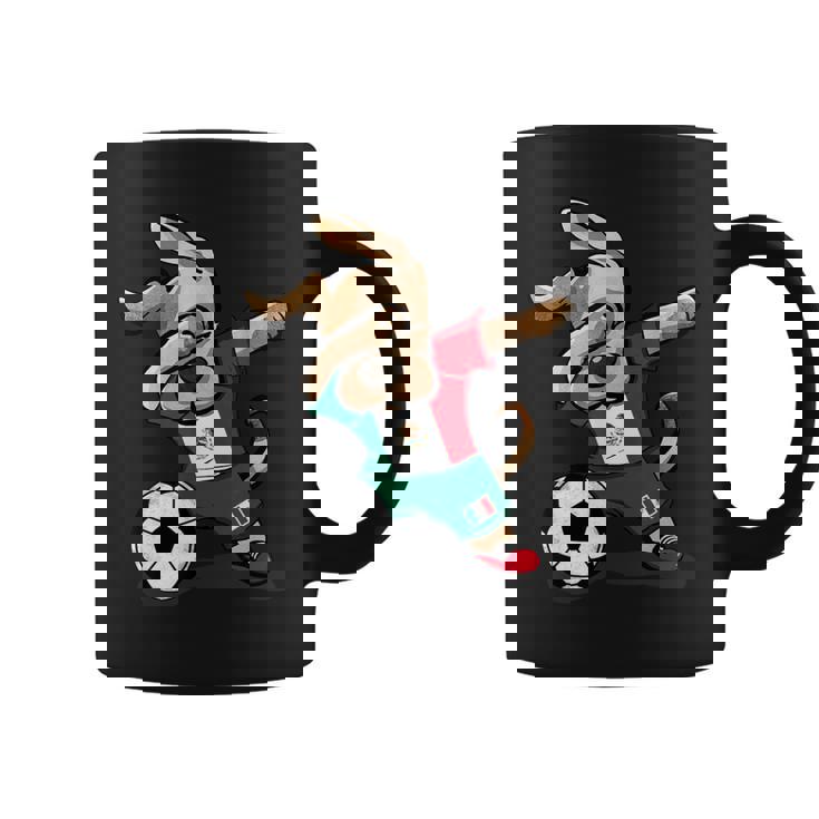 Dabbing Dog Mexico Soccer Fans Jersey Mexican Football Lover Coffee Mug