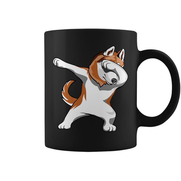Dabbing Husky Huskies Dogs Pups Funny Coffee Mug