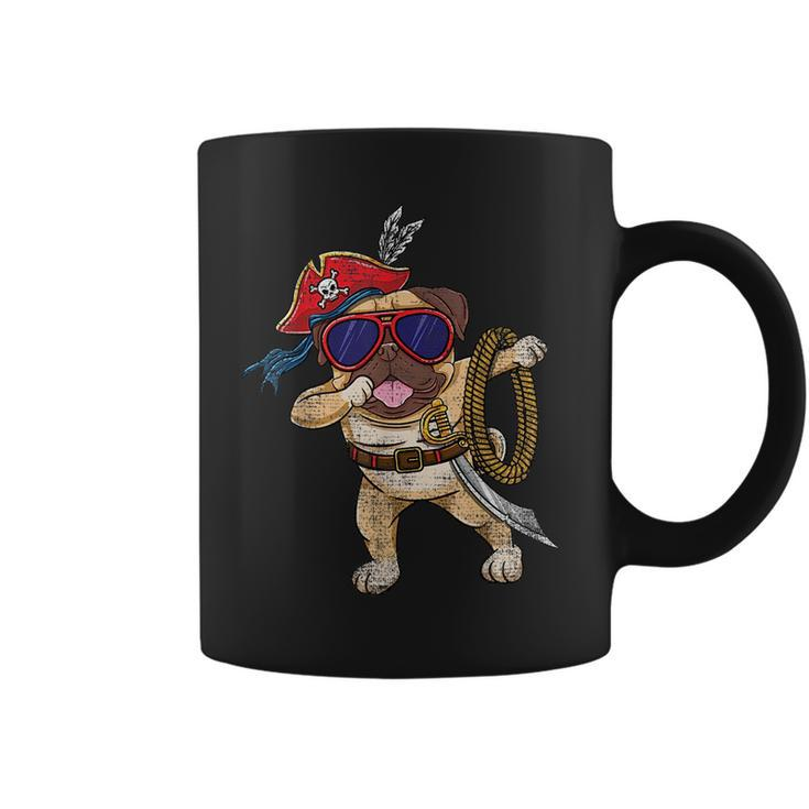 Dabbing Pirate Halloween Pug Vintage Gifts For Pug Lovers Funny Gifts Coffee Mug