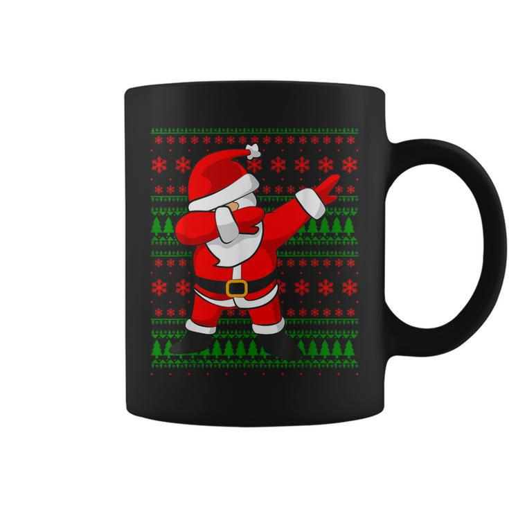 Dabbing Santa Claus Ugly Sweater Christmas Coffee Mug