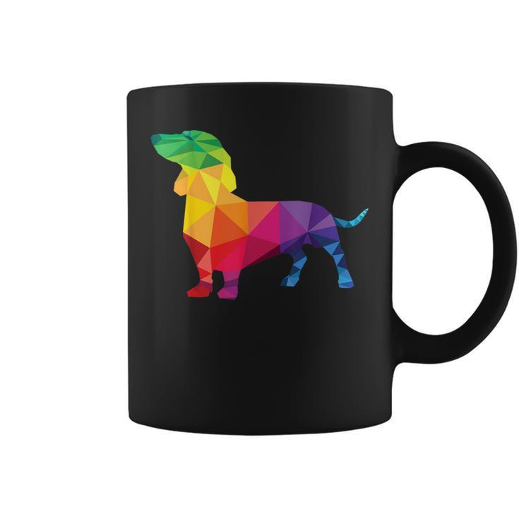 Dachshund Gay Pride Lgbt Rainbow Flag Dog Lovers Lgbtq Coffee Mug