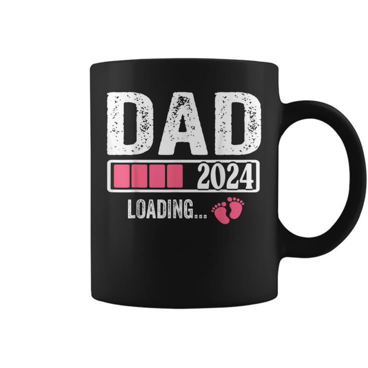 Dad 2024 Loading It's A Girl Baby Pregnancy Announcement Coffee Mug