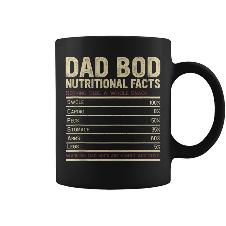 Dad Bod Nutritional Facts Funny Father  Coffee Mug