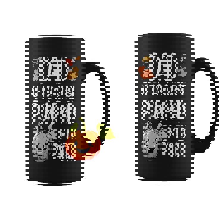 Dad Of Cutest Pumpkin In The Patch Halloween Thanksgiving Coffee Mug