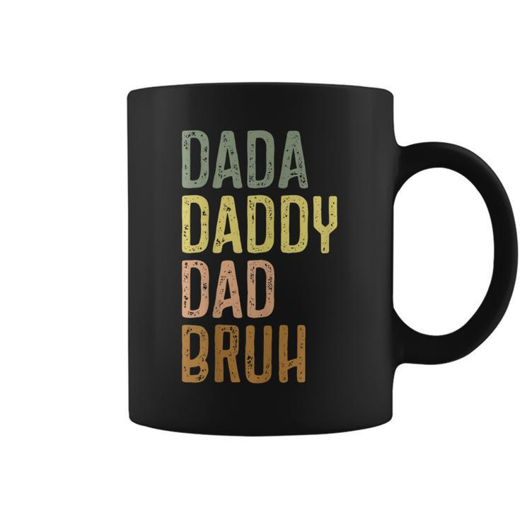 Dad  For Men Dada Daddy Dad Bruh Vintage Fathers Day  Coffee Mug