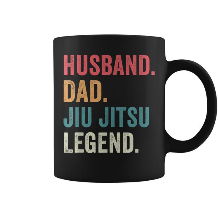 Dad Husband Jiu Jitsu Legend Jiu Jitsu Dad Fathers Day  Coffee Mug