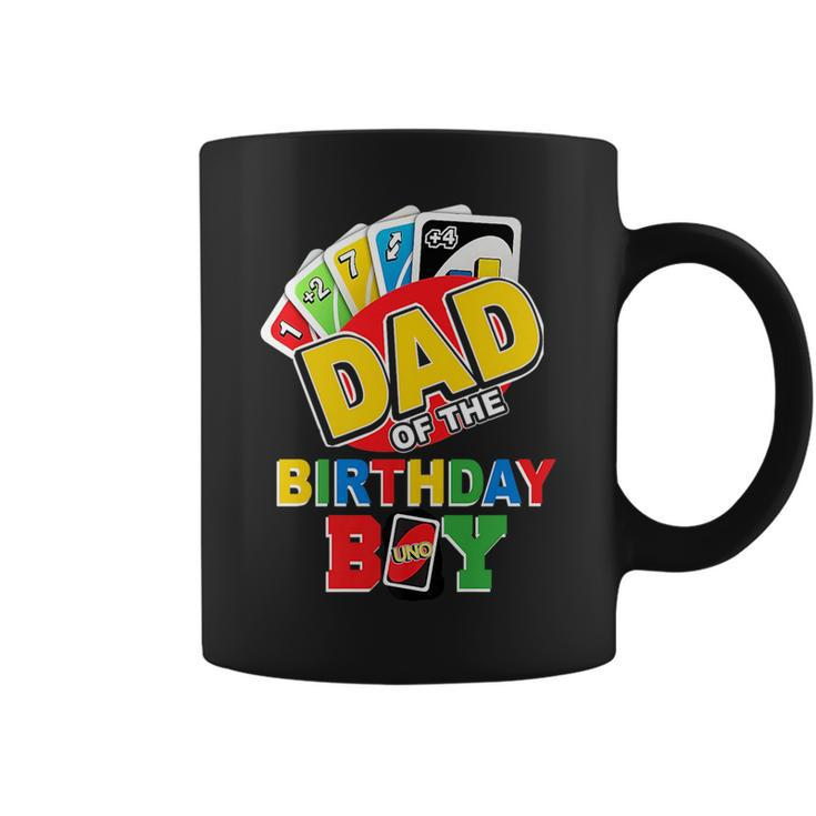 Dad Of The Birthday Boy  Uno Daddy Papa Father 1St Bday    Coffee Mug