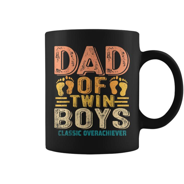 Dad Of Twin Boys Twin Dad Father  Coffee Mug