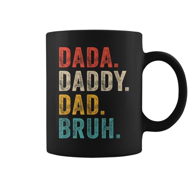 Dada Daddy Dad Bruh  Fathers Day Funny Vintage Retro Coffee Mug