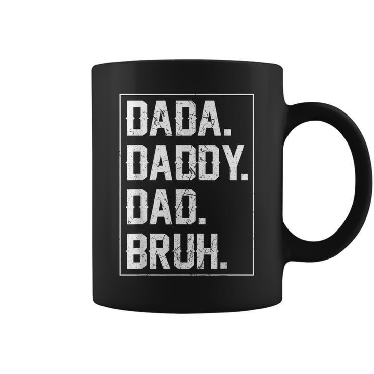 Dada Daddy Dad Bruh Fathers Day Vintage Funny Father For Men  Coffee Mug