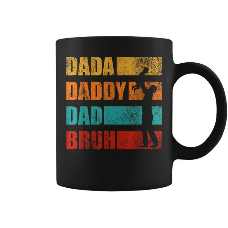 Dada Daddy Dad Bruh Funny Retro Vintage Fathers Day Coffee Mug