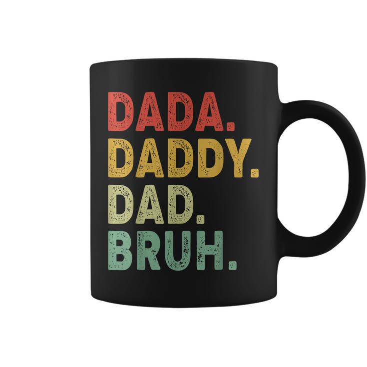 Dada Daddy Dad Bruh Men Fathers Day Vintage Funny Father Coffee Mug