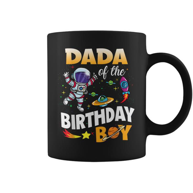 Dada Of The Birthday Boy Space Astronaut Birthday Family  Coffee Mug