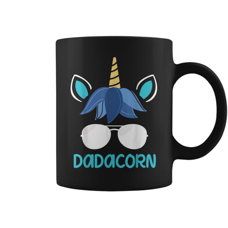 Dadacorn Dad Unicorn Face  Funny Fathers Day Gifts Gift For Mens Coffee Mug