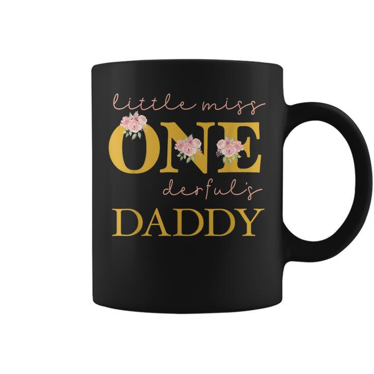 Daddy Little Miss Onederful Birthday Party 1 Year Old Girl Coffee Mug