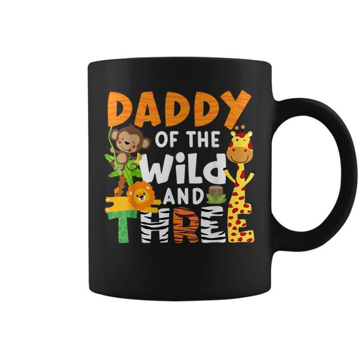 Daddy Of The Wild And Three Safari Jungle Zoo Theme Birthday Coffee Mug