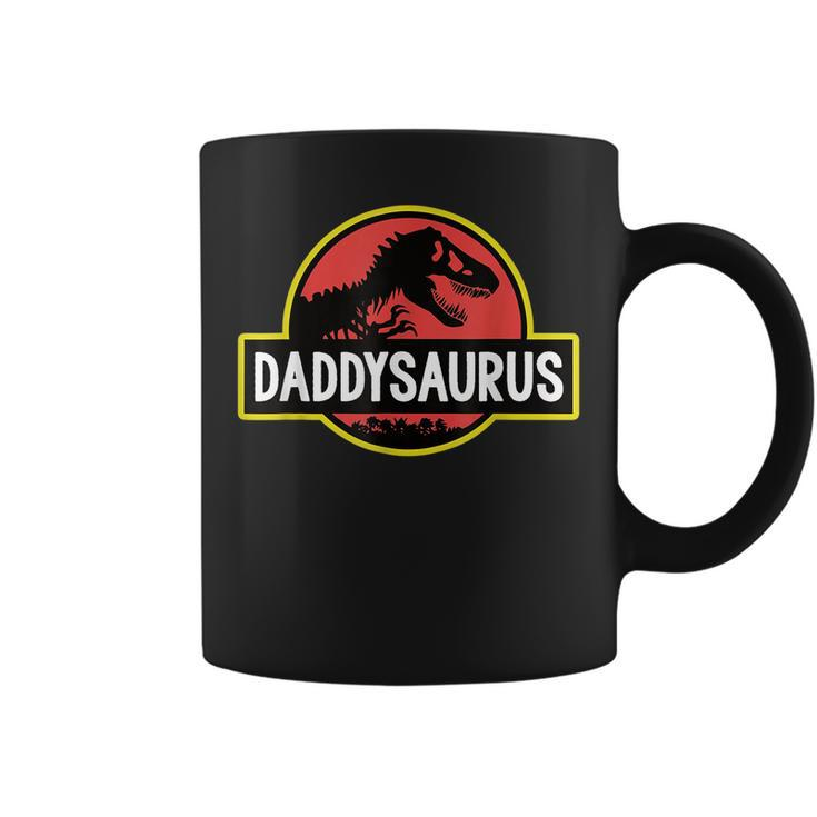 Daddysaurus Dad Husband Fathers Day Gift Matching Dinosaur Coffee Mug