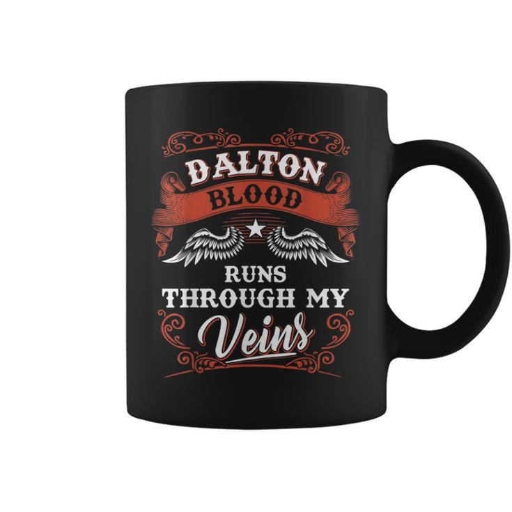 Dalton Blood Runs Through My Veins Family Christmas Coffee Mug