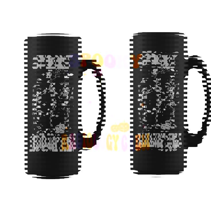 Dancing Skeleton Spooky Radiology Crew X-Ray Tech Halloween Coffee Mug