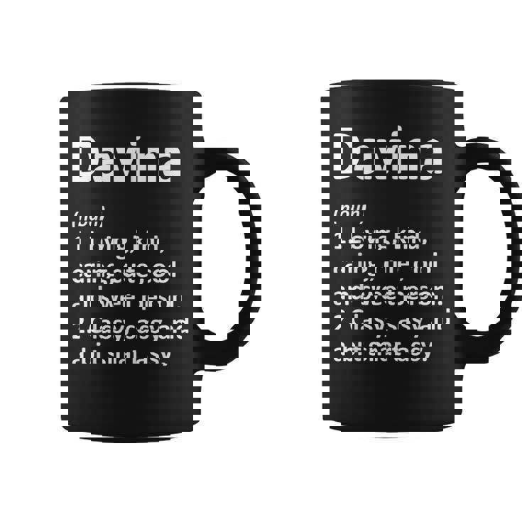 Davina Definition Personalized Name Funny Birthday Gift Idea Coffee Mug