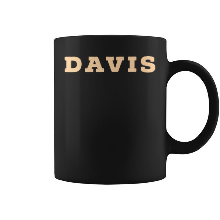 Davis In All Caps Davis Funny Gifts Coffee Mug