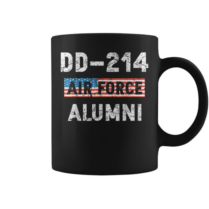 Dd214 Air Force Alumni Veteran American Flag Military Gift  Coffee Mug