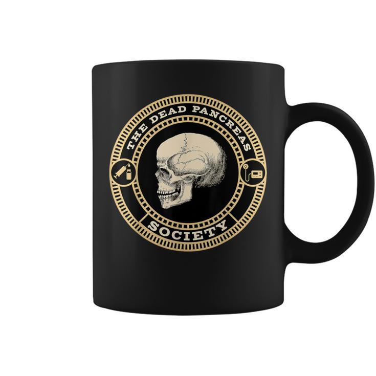 Dead Pancreas Society Type One Diabetes T1d Awareness Skull Coffee Mug