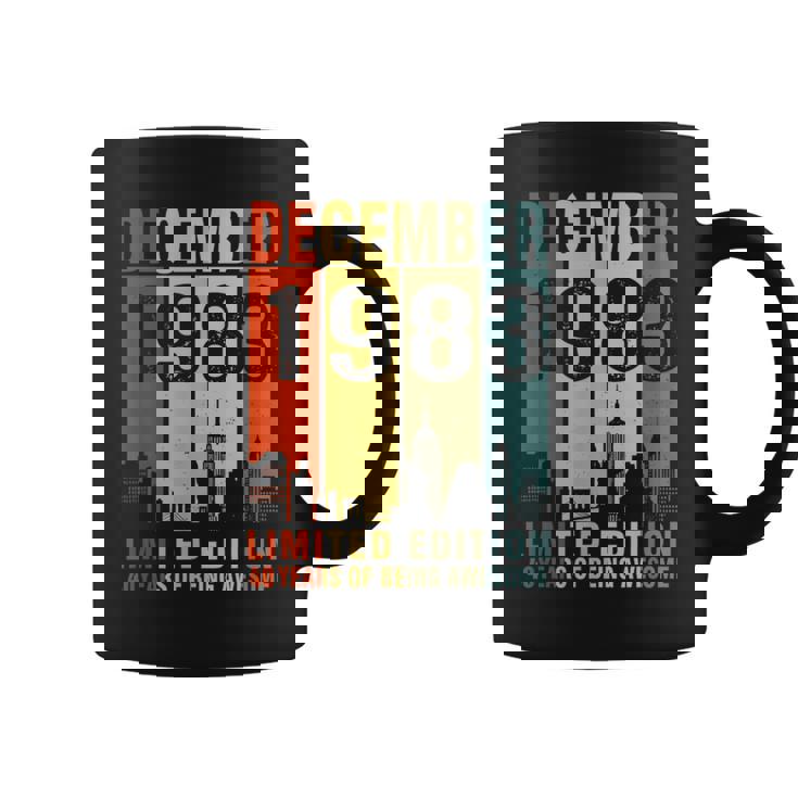 December 1983 40 Years Of Being Awesome Vintage Coffee Mug