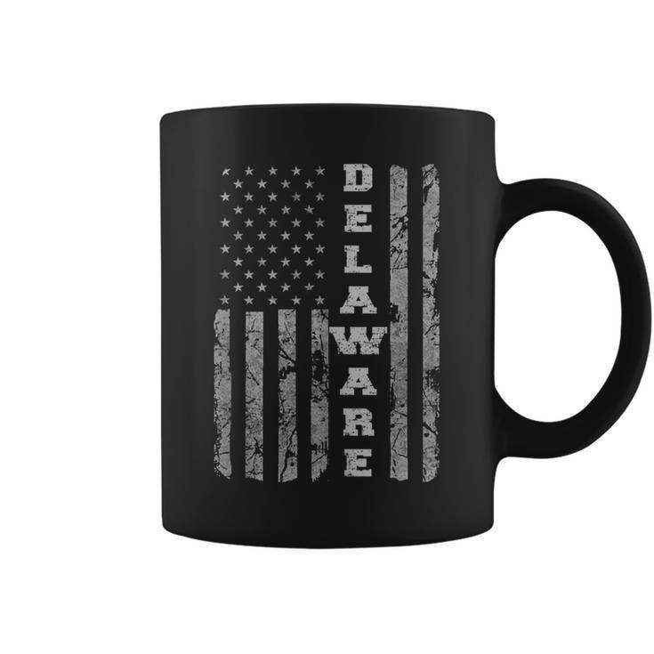 Delaware Pride American Flag  Coffee Mug
