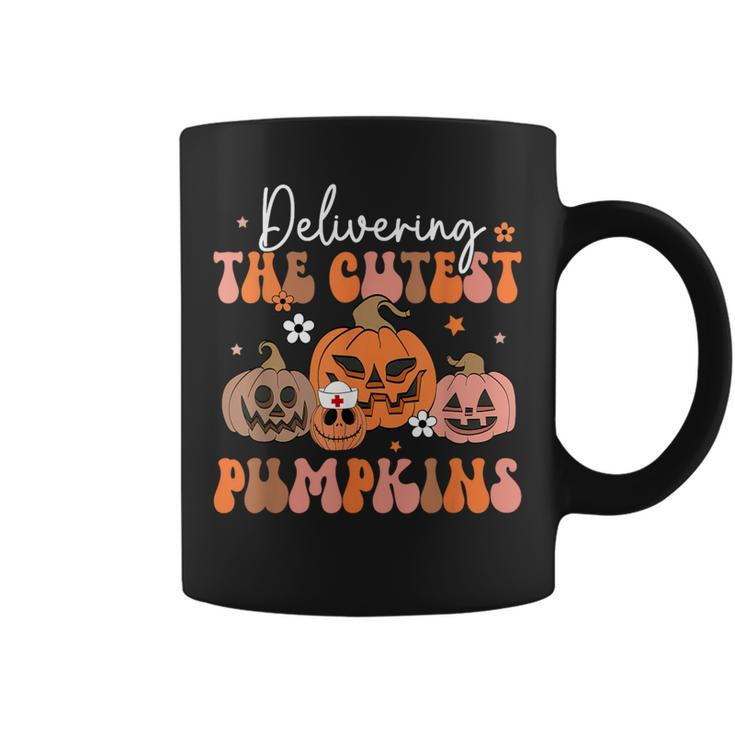 Delivering The Cutest Pumpkin Labor Delivery Nurse Halloween Coffee Mug