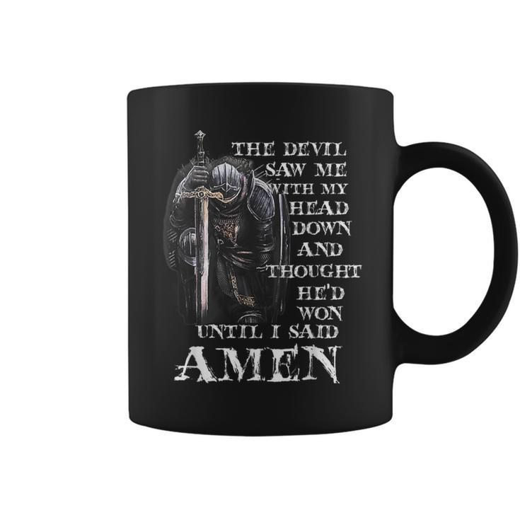 The Devil Saw Me With My Head Down And Thought He'd Won Mens Coffee Mug