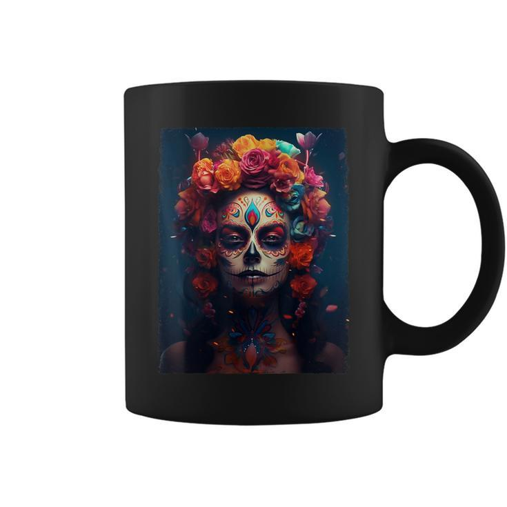 Dia De Los Muertos Sugar Skull Day Of The Dead Mexican Coffee Mug