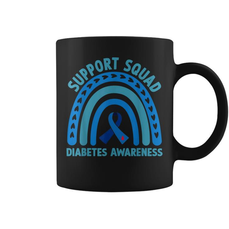 Diabetes Blue Support Squad Diabetes Awareness Coffee Mug