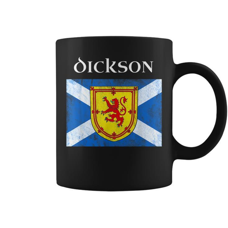 Dickson Scottish Clan Name Gift Scotland Flag Festival Coffee Mug