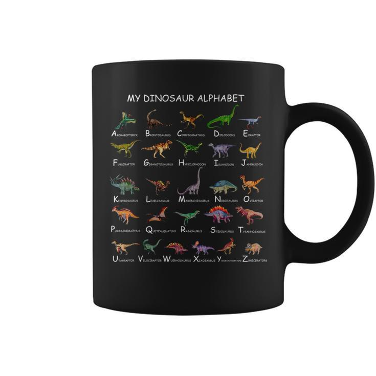 Dinosaur Alphabet Dino Abc For Kids Boys Men Women Dinosaur Dinosaur Funny Gifts Coffee Mug