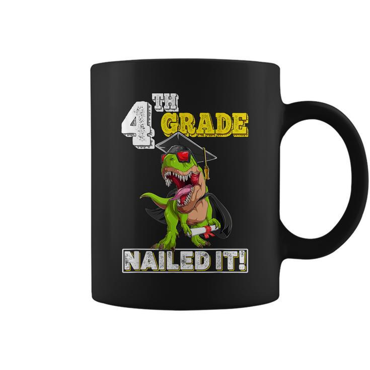 Dinosaur Graduation Hat Fourth Grade Nailed It Class Of 2031 Coffee Mug